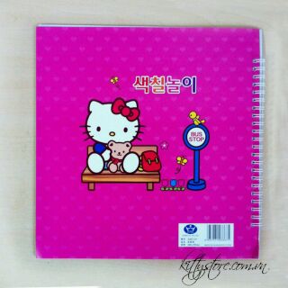 Set Tô màu Hello Kitty kèm bút màu