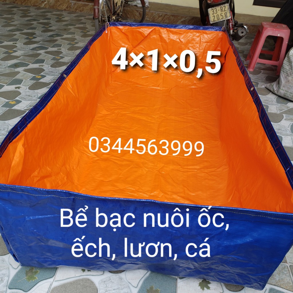 Bể Bạt Nuôi Ốc, Ếch , Cá, Lươn  5×2×1 - 6×2×1- đặt theo yêu cầu