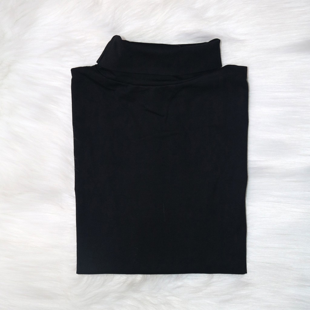 Áo cổ lọ nam dài tay ✅ Áo giữ nhiệt cổ lọ nam tay dài ôm body màu đen trắng thun cotton cao cấp | BigBuy360 - bigbuy360.vn