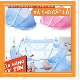 Màn, mùng, nôi chụp cho bé có nhạc- màn chống muỗi cho bé, màn dễ gấp gọn, chất liệu mịn màng , êm ái, thoáng mát cho bé