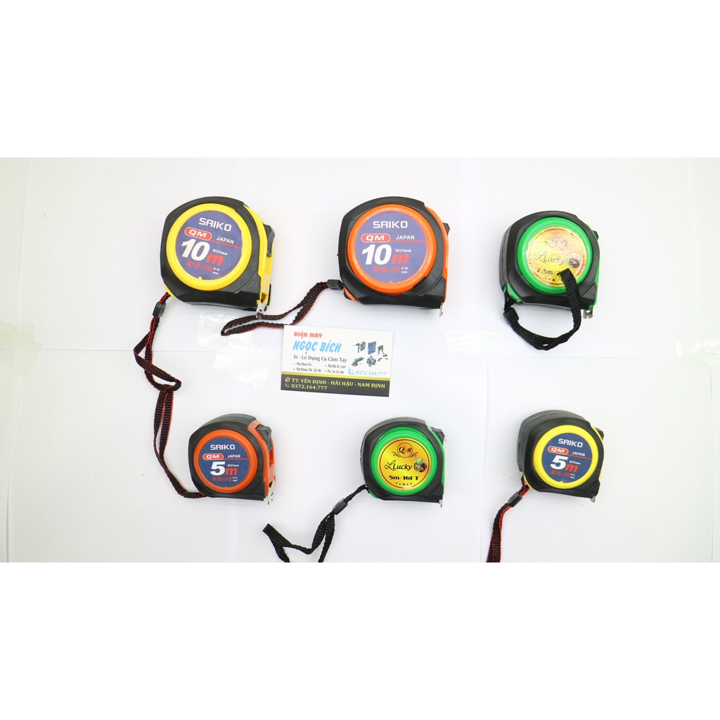 Thước mét cao su chống va đập SAIKO 5m - 7,5 - 10m [LOẠI XỊN]