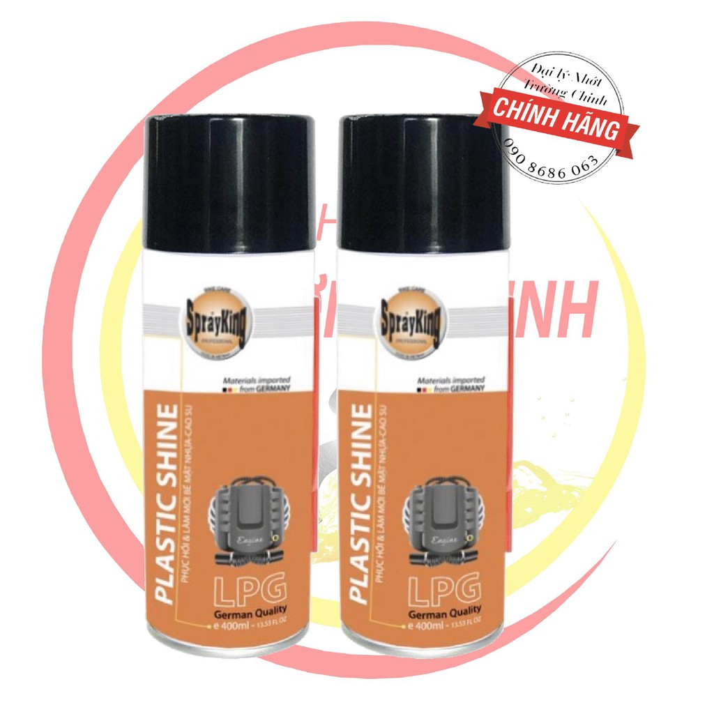 Chai Phục hồi nhựa nhám bạc màu, bóng vỏ Sprayking 400ML