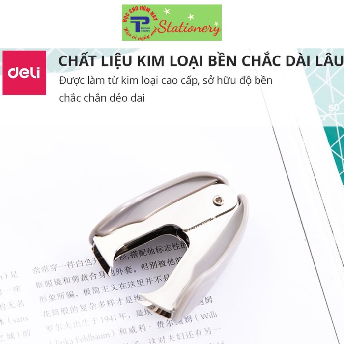 Nhổ ghim 10# Deli 24/6 26/6, Đen, xanh, xám - 1 cái E0232