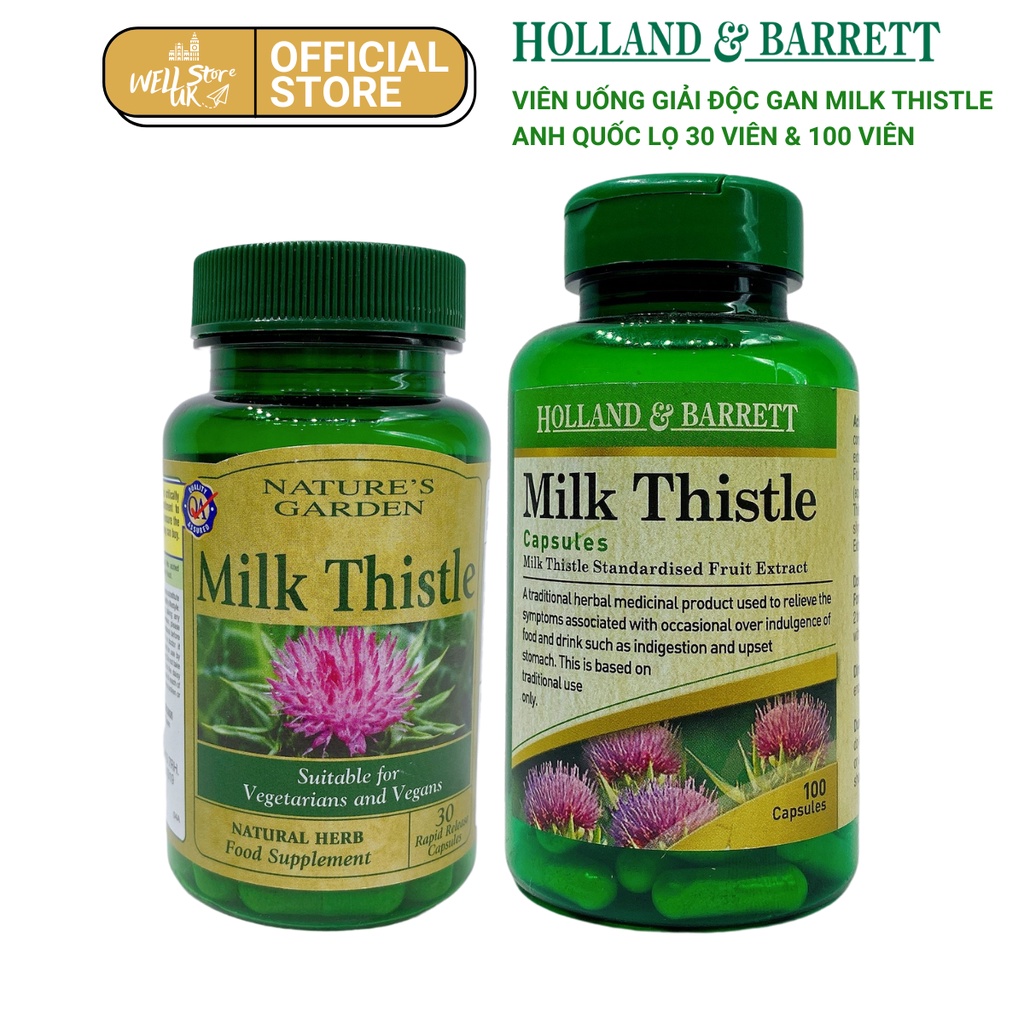 MILK THISTLE- VIÊN UỐNG GIẢI ĐỘC GAN HIỆU QUẢ