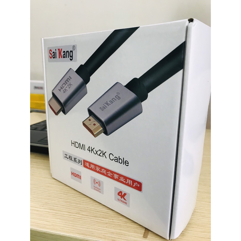 Cáp HDMI Saikang 2.0-Chiều dài 10 mét - Saikang 2.0- 10m