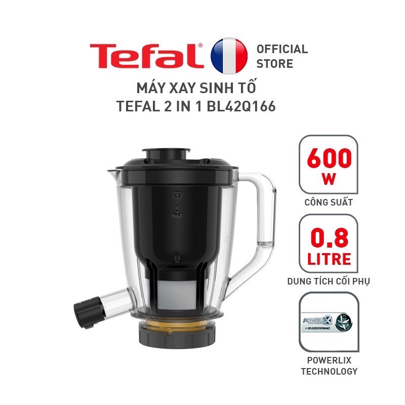 Máy xay sinh tố Tefal 2 in 1 BL42Q166 công suất 600W