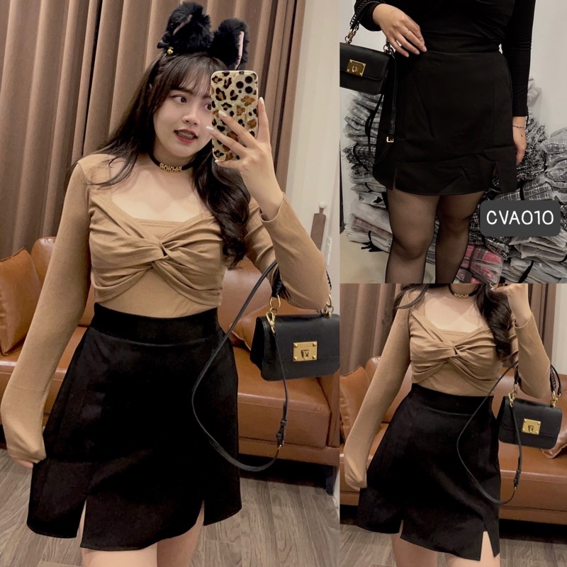 CVA010 Chân Váy A Xẻ 2 Bên Maii Thươngg Bigsize | BigBuy360 - bigbuy360.vn
