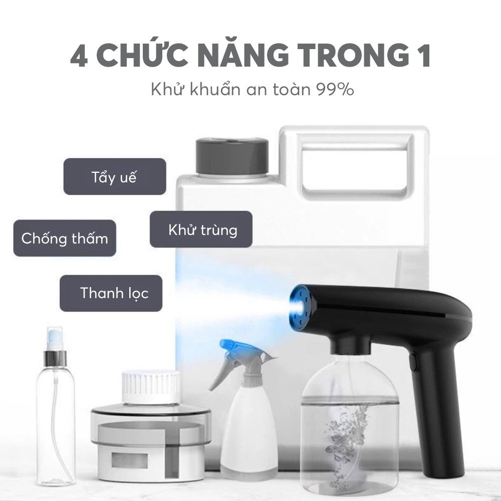 Máy phun cồn GrownTech NANO XSD030 khử khuẩn nano cầm tay, kháng khuẩn, hiệu quả, an toàn