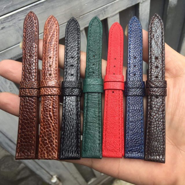 DÂY ĐỒNG HỒ DA ĐÀ ĐIỂU  SIZE 12,14,16