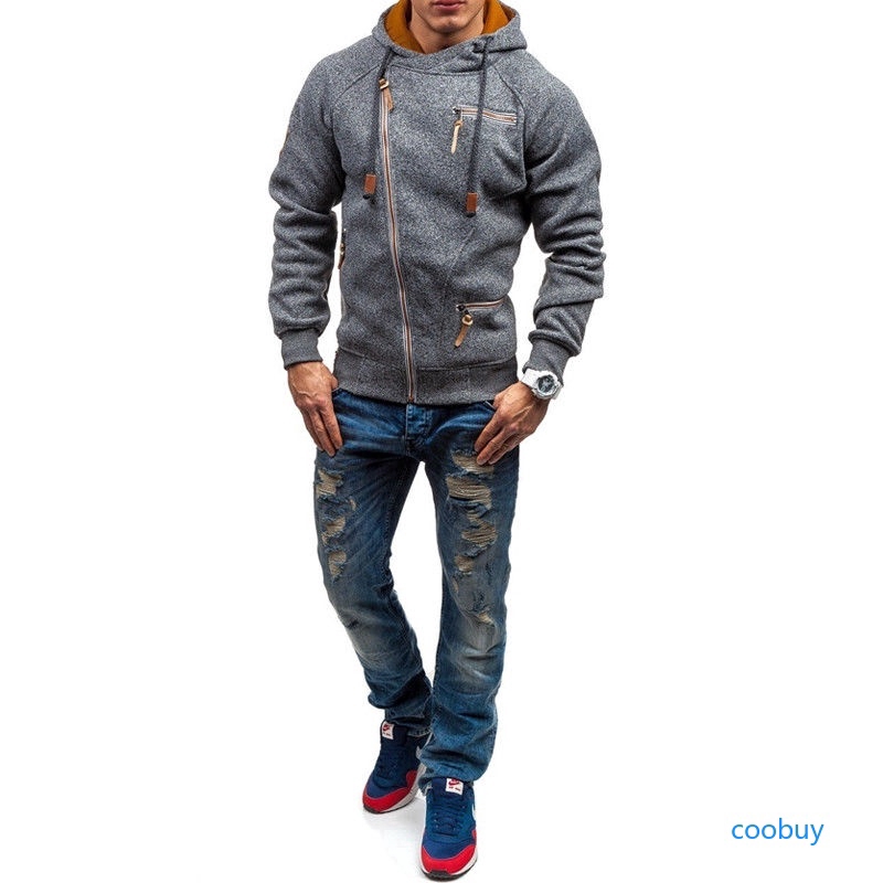 Áo hoodie thiết kế khóa kéo thời trang thể thao cho nam | BigBuy360 - bigbuy360.vn