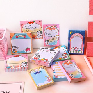 Giấy note bò sữa cô gái siêu cute hạt me