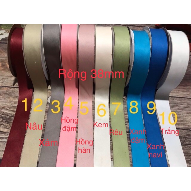 3m ruy băng lụa mờ rộng 38mm