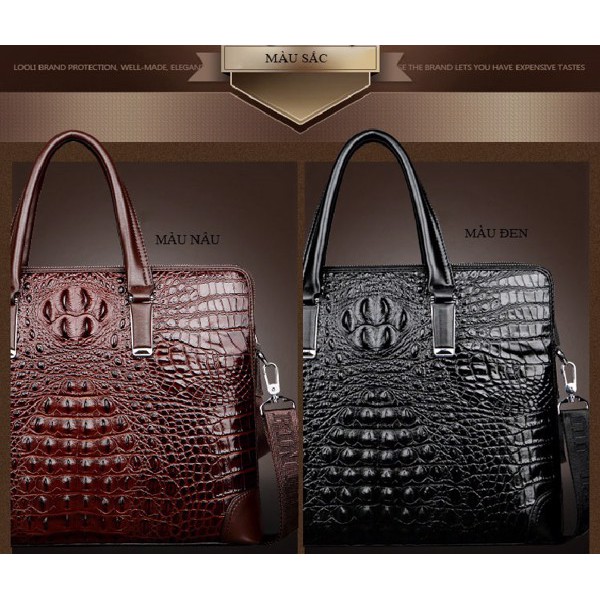 Cặp da cá sấu 1676 ( Bảo Hành 3 Năm- Có ảnh thật) | BigBuy360 - bigbuy360.vn