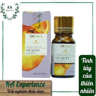 Tinh dầu Vỏ quýt DKHerb nguyên chất 100%-Lọ 10ml- Citrus reliculata essential oil | KAE Store