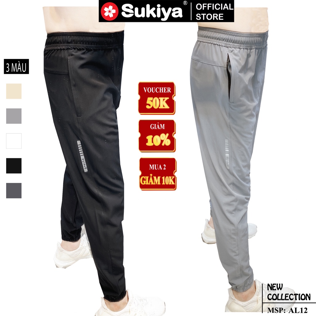 Quần Jogger Nam Thể Thao SUKIYA Basic 3 màu Dáng Baggy ống bo côn QTT02