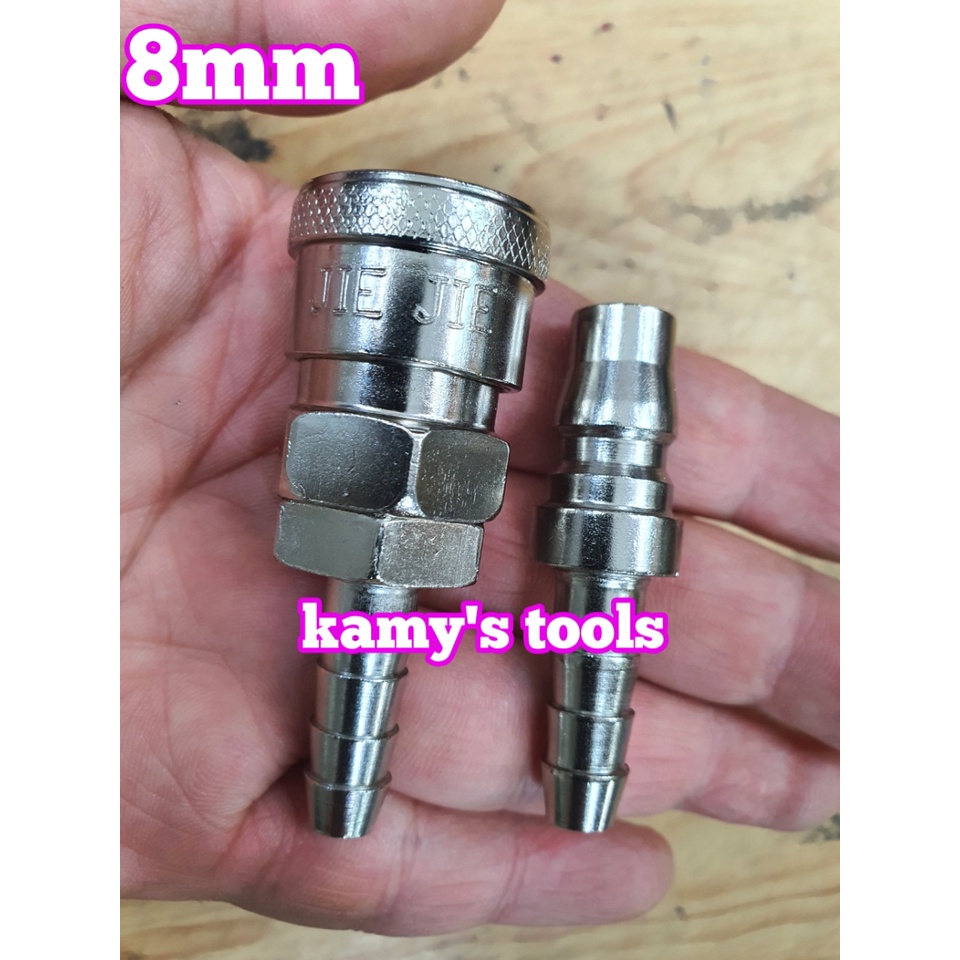 Bộ nối nhanh hơi khí nén đuôi chuột dây 8mm 20SH 20PH