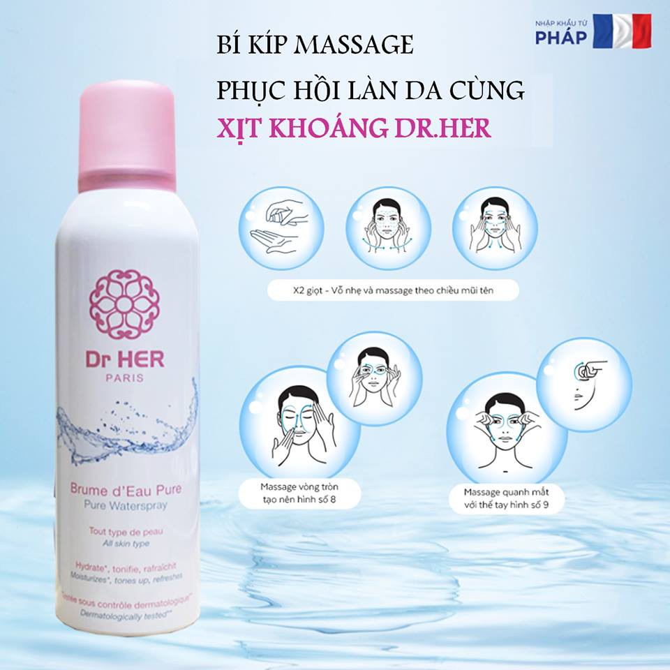 Xịt Khoáng Dr.Her Paris Pure Water Spray