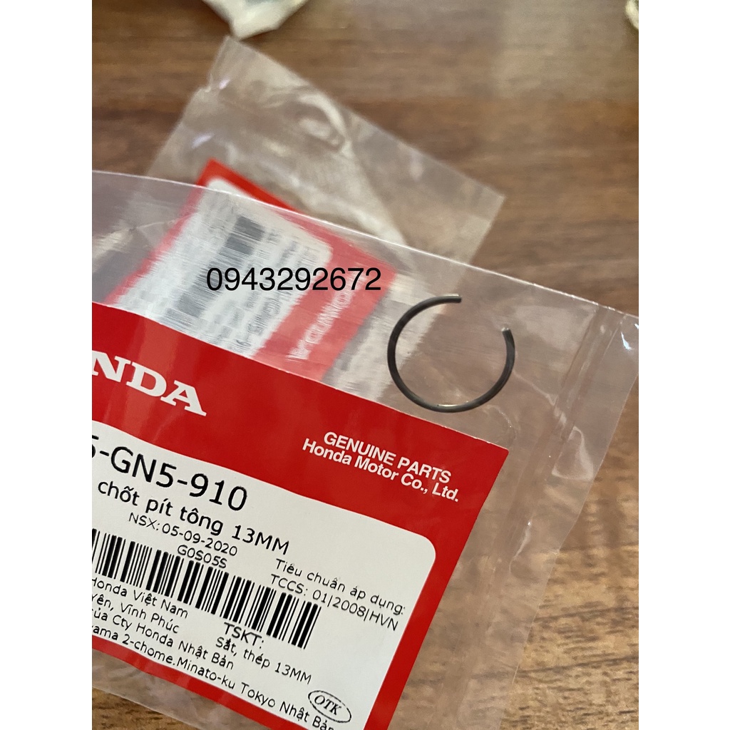 Phanh cài chốt pít tông 13MM Honda ( 1 cái )