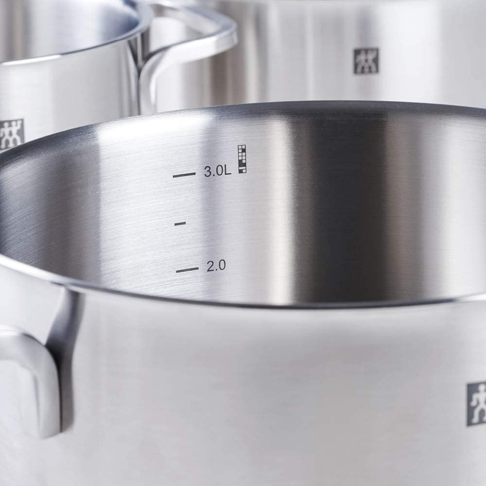 Bộ nồi Zwilling Focus 5 món gồm 4 nồi 1 quánh chất liệu thép không gỉ, full hộp nhập Đức chính hãng