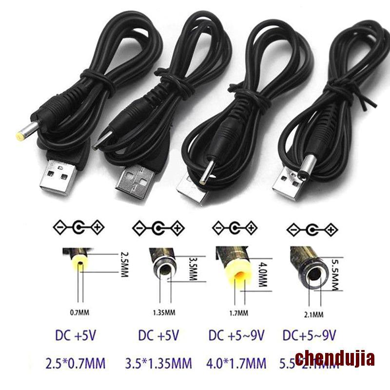Dây Cáp Chuyển Đổi Chendu Usb Port Sang 2.5 3.5 4.0 5.5mm 5v Dc