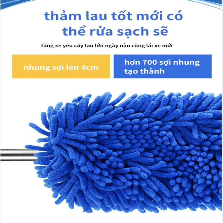 Bộ 2 chổi lau rửa xe vệ sinh nhà cửa sợi len cao cấp - HanruiOffical