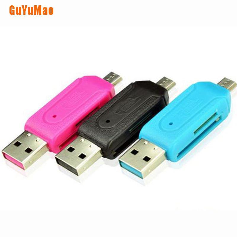 Đầu Đọc Thẻ Nhớ Usb 2.0 Otg 2 Trong 1 Cho Điện Thoại Android Samsung Frg