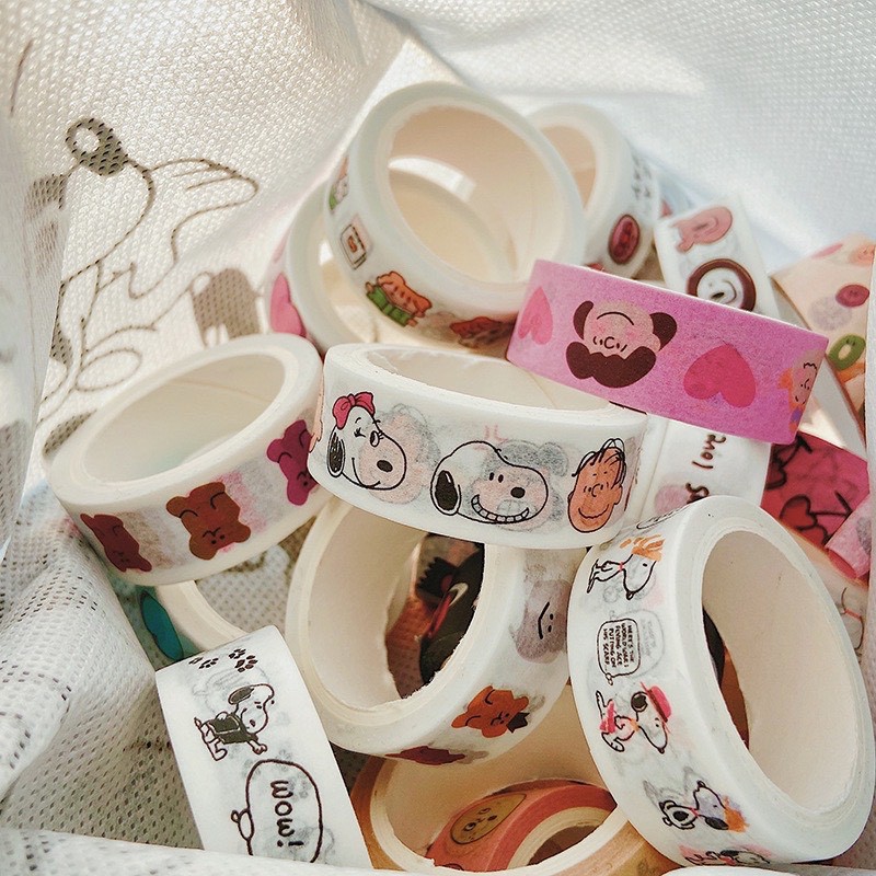 Cuộn washi tape hoạt hình Snoopy