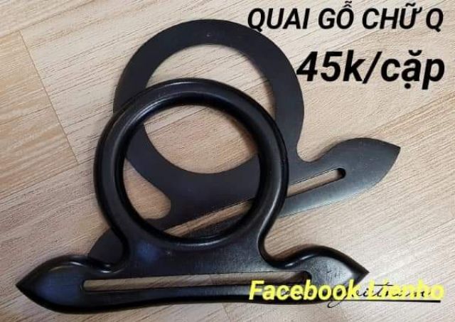 QUAI GỖ TÚI XÁCH DA