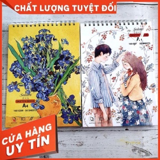 Sổ vẽ a4 20*30cm, sketch book (50 tờ)