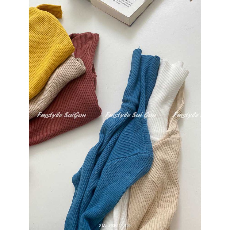 Áo len cổ lọ nữ tay dài form dài dày dặn thu đông ulzzang thời trang Fmstyle Saigon 21ALU10P21501 | BigBuy360 - bigbuy360.vn