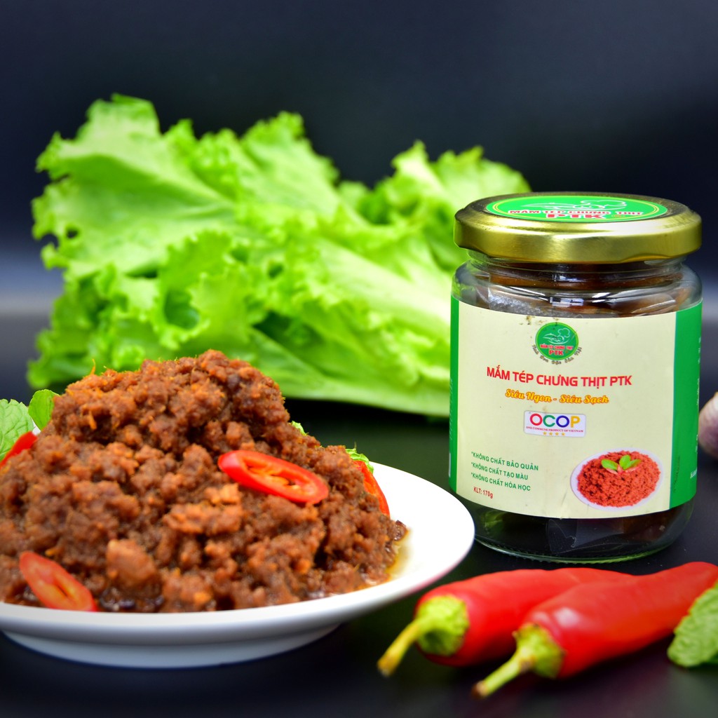 Mắm tép chưng thịt PTK 170gram ⭐nguyên liệu tươi ngon_ thịt heo đạt chứng nhận VIETGAP⭐ | BigBuy360 - bigbuy360.vn
