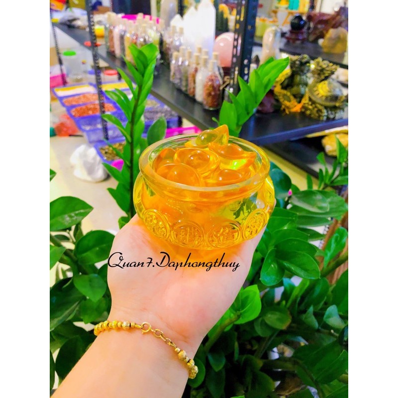 Bát Tụ Bảo Đá Lưu Ly 10cm