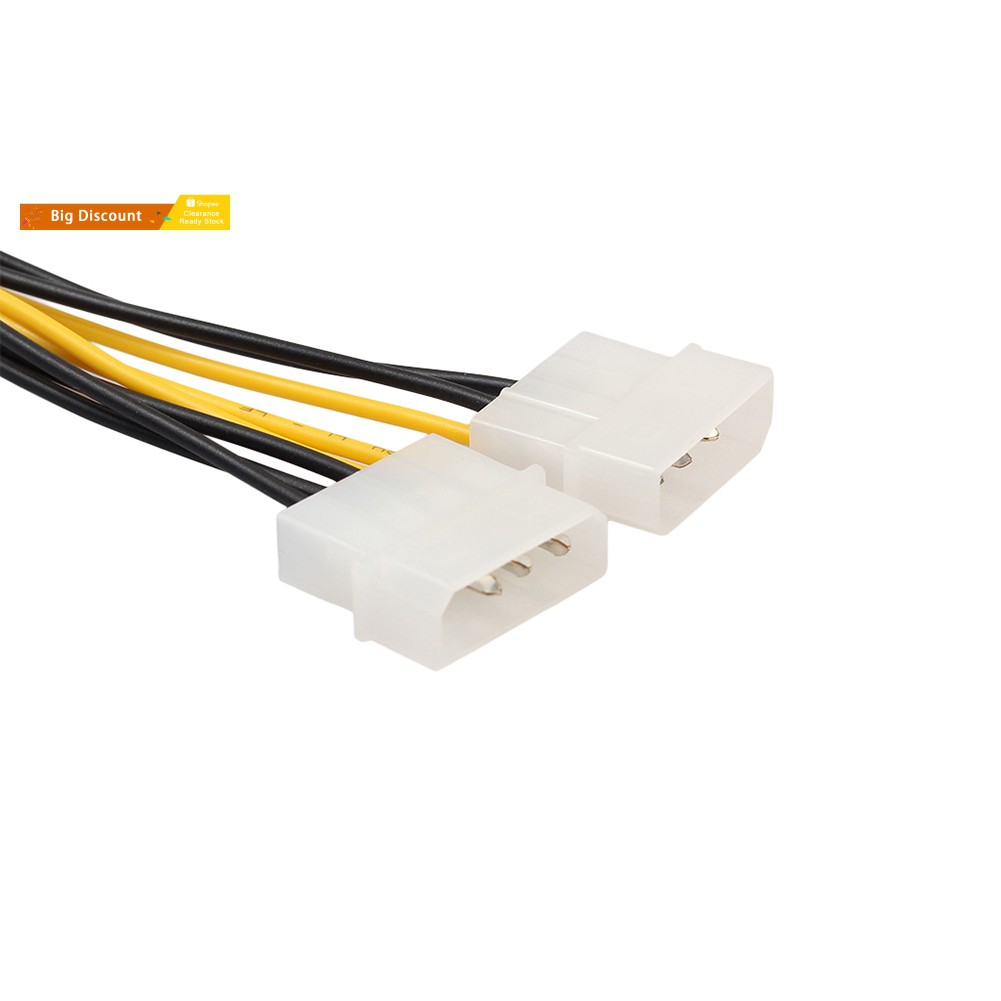 Dây Cáp Card Đồ Họa Chuyển Đổi 18cm 8 Pin (6 + 2) Pcie Sang Molex