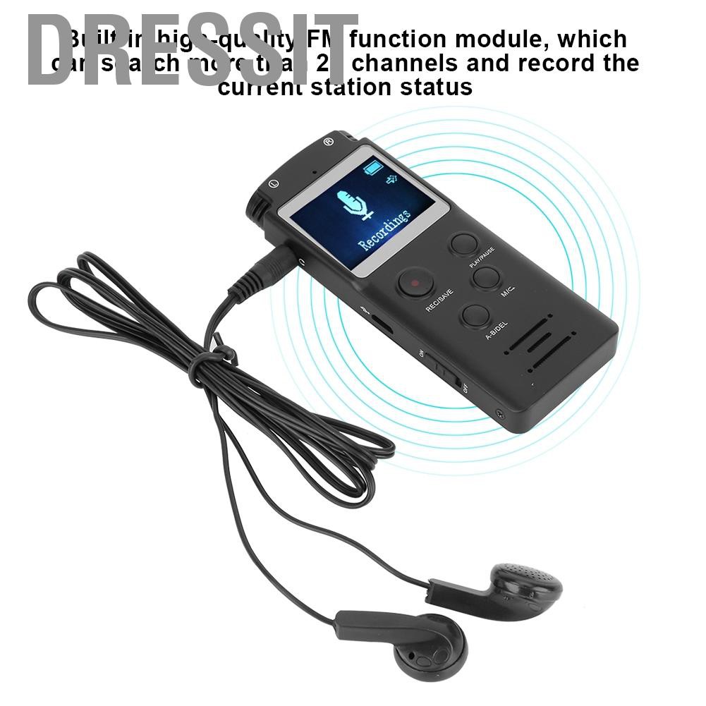 Máy Ghi Âm Chuyên Nghiệp Hifi 8gb Hỗ Trợ Thẻ Nhớ Tf 64gb