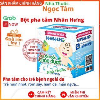 ✔️(Quà Xinh) Bột Tắm trẻ em Nhân Hưng Trẻ hết bênh ngoài da như Hăm da, Rôm sảy, Mụn nhọt ,Mẩn ngứa