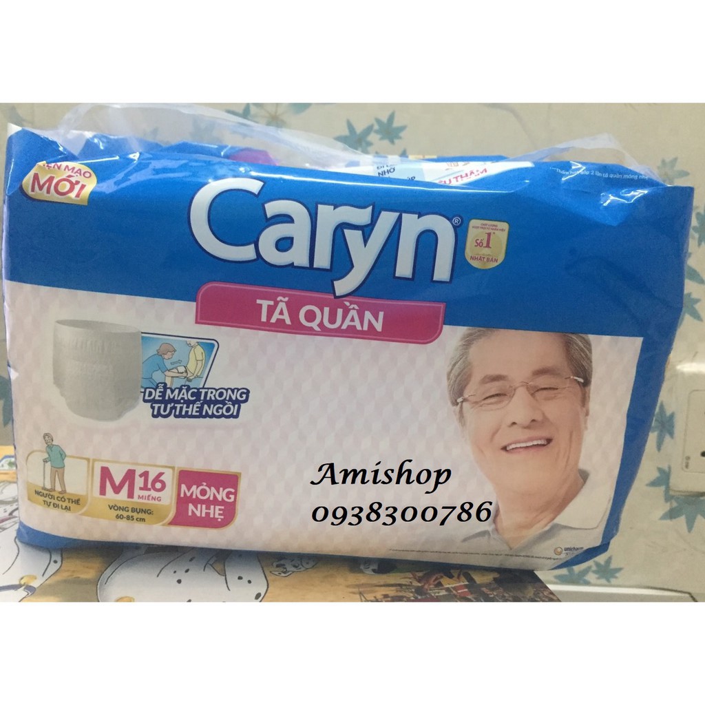 [G02] Tã quần Caryn M16/L14 MẪU MỚI THÁNG 3/2020 S011