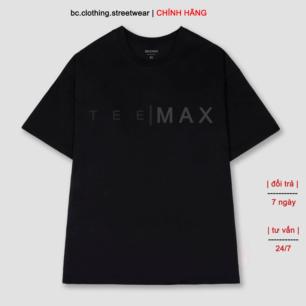 Áo thun unisex, tshirt tay lỡ form rộng, áo cotton dày đẹp form chuẩn TEEMAX
