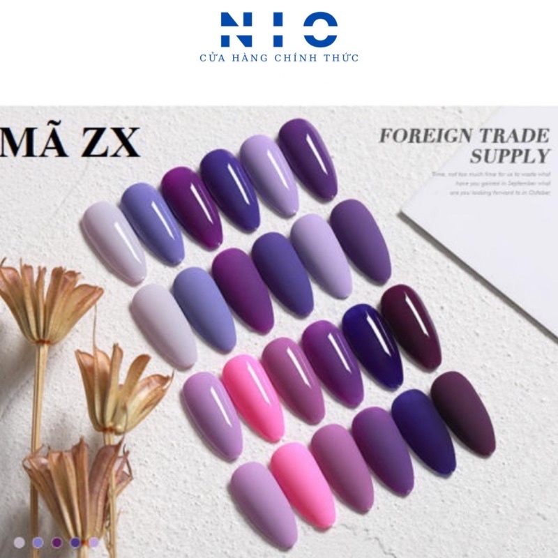 Sơn gel AS cao cấp tone tím mã ZX ( chai đen )