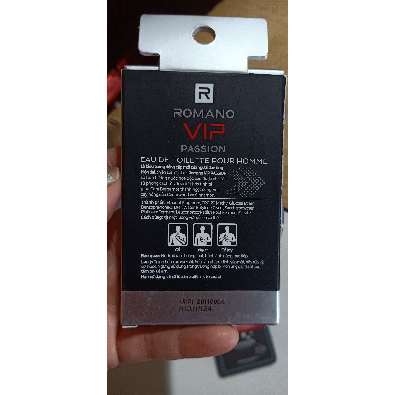 (5 MÙI) Nước Hoa Romano Cao Cấp Dành Cho Nam 18ml | Thế Giới Skin Care