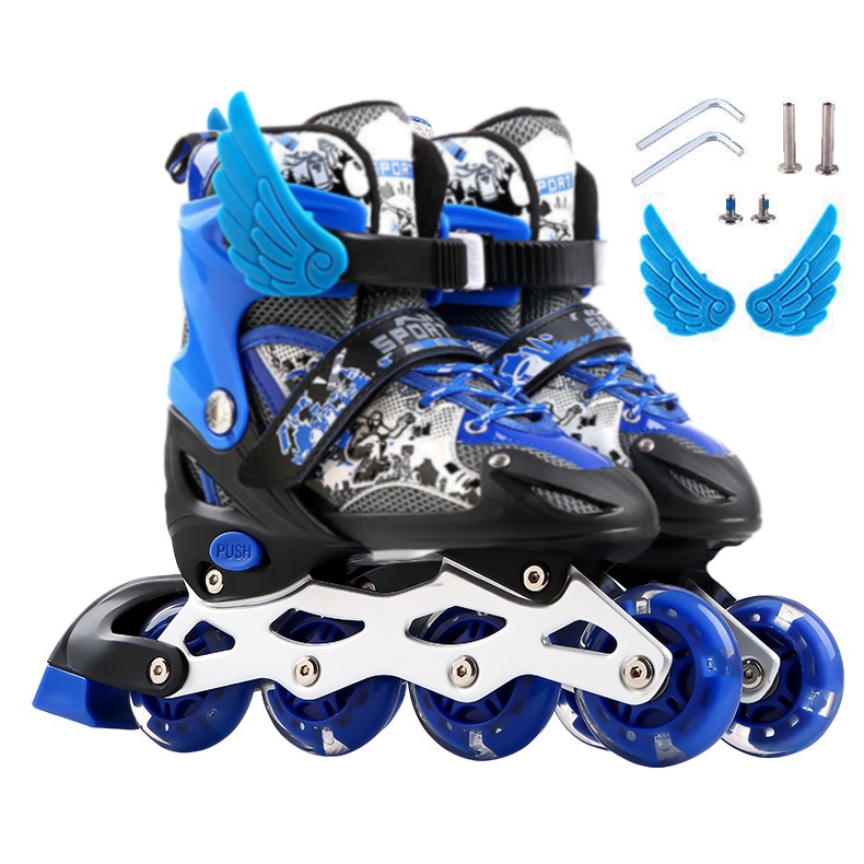Giày trượt patin bánh phát sáng trẻ em và người lớn
