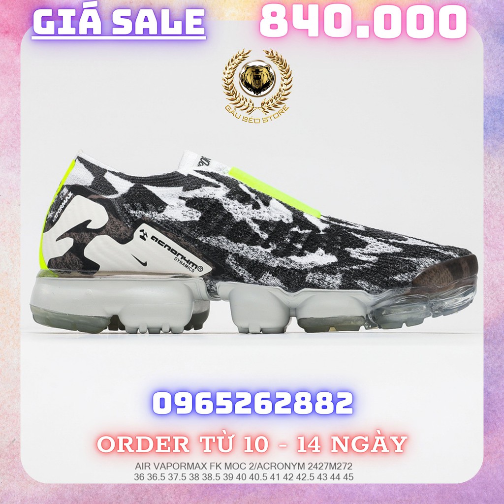 Order 1-2 Tuần + Freeship Giày Outlet Store Sneaker _Nike Air Vapormax FK Moc 2 “Acronym ” MSP: 2427M2722 gaubeaostore.s