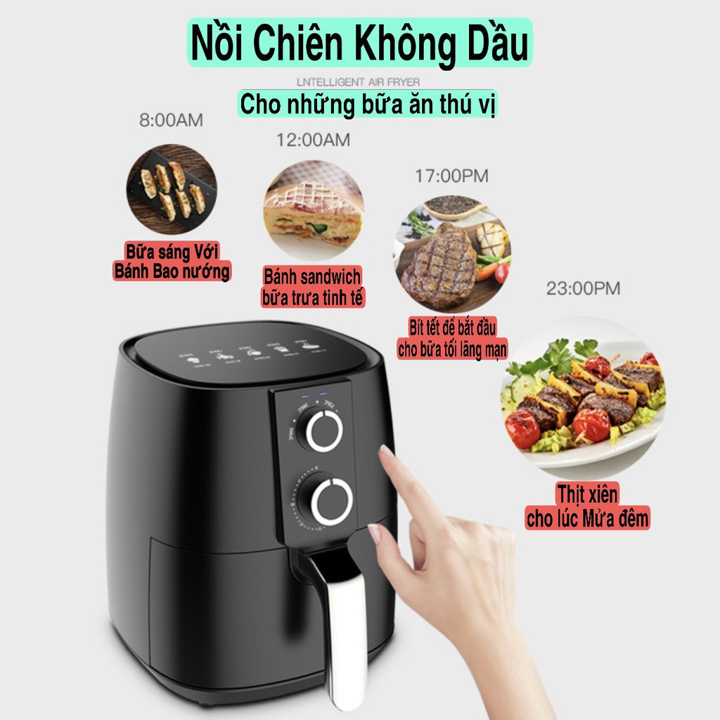 Nồi chiên không dầu camel dung tích 5L 6L 8L công xuất 1350W ( BH 12T)