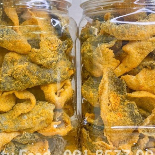 Da Cá Hồi Trứng Muối  da cá sấy giòn, THIÊN ĐƯỜNG ĂN VẶT