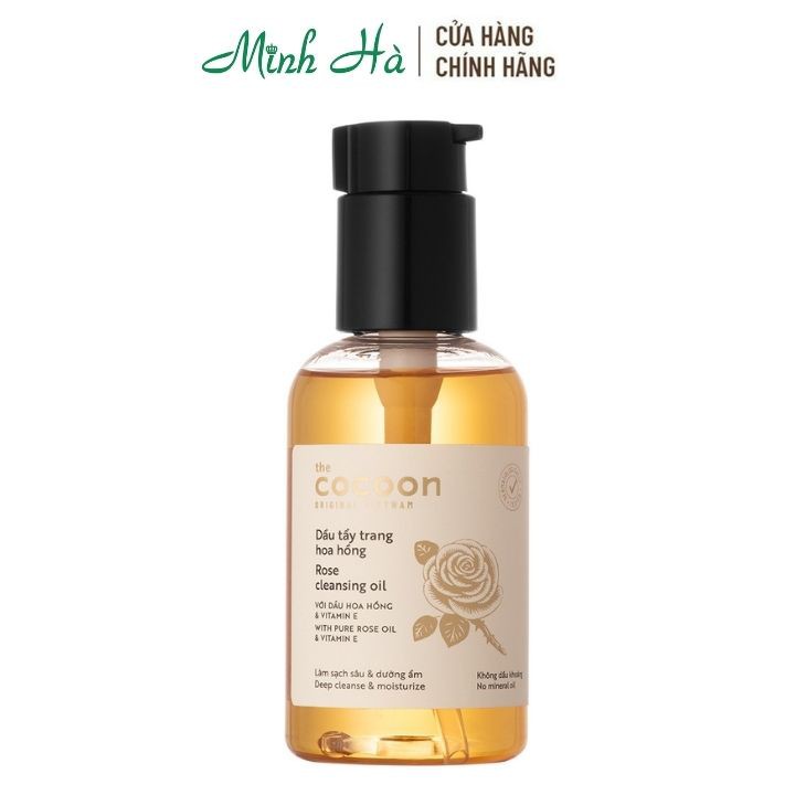 Dầu tẩy trang hoa hồng Cocoon Rose Cleansing Oil 140ml làm sạch sâu và bã nhờn trên bề mặt da