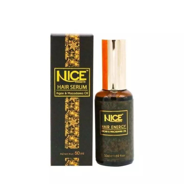 Tinh dầu dưỡng tóc Nice 50ml dưỡng tóc uốn, tóc nhuộm, dưỡng tóc khô xơ, giữ nếp, tạo nếp tóc mềm mượt, phục hồi hư tổn