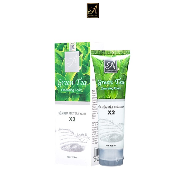 Sữa Rửa Mặt Trà Xanh X2 Green Tea Cleansing Foam Acosmetics