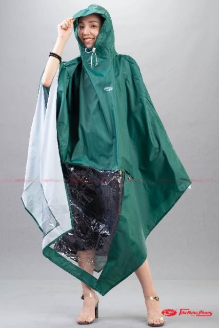 Áo Mưa Vải Dù Siêu Nhẹ 1 Người, 2 Người Tân Hưng Phong