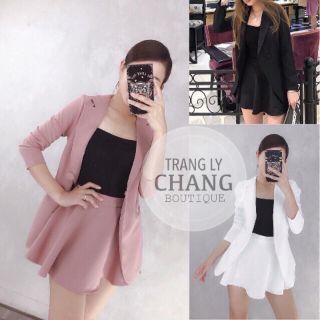 SÉT BỘ ÁO VEST CHÂN VÁY 3 MÓN SIÊU CUTE