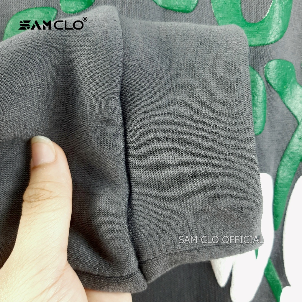 Áo HOODIE nỉ có mũ 2 lớp SAM CLO - Áo khoác chui tay dài thu đông nam nữ freesize form rộng unisex chữ HAPPY NOW PREMIUM