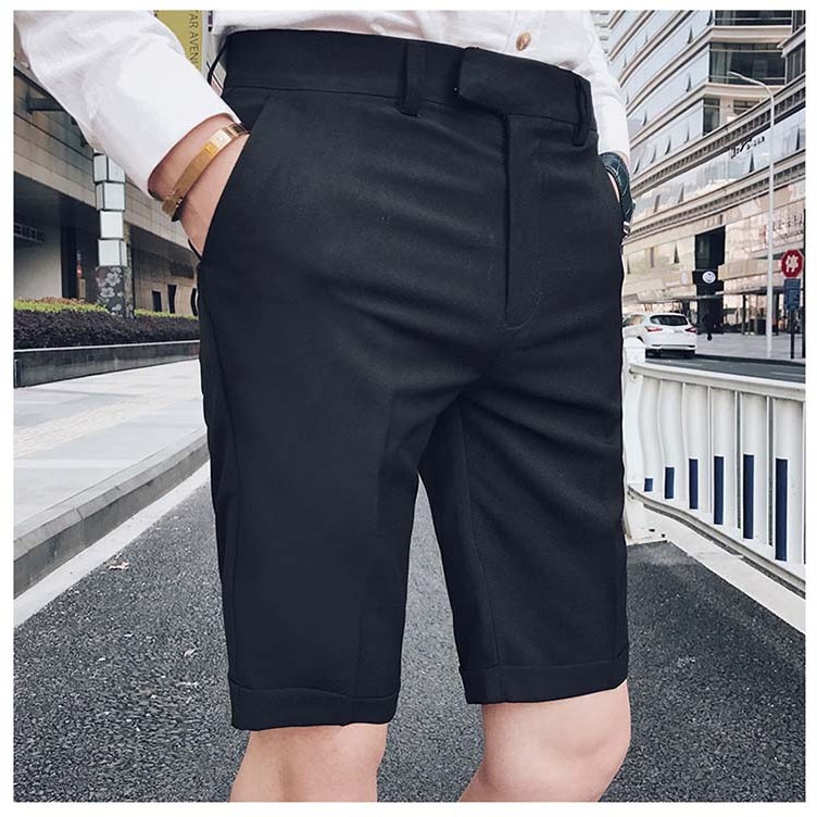 Quần short âu nam cao cấp dáng slimfit, chuẩn thiết kế hàn quốc, cực tôn dáng, lịch sự, trẻ trung(QSAT)